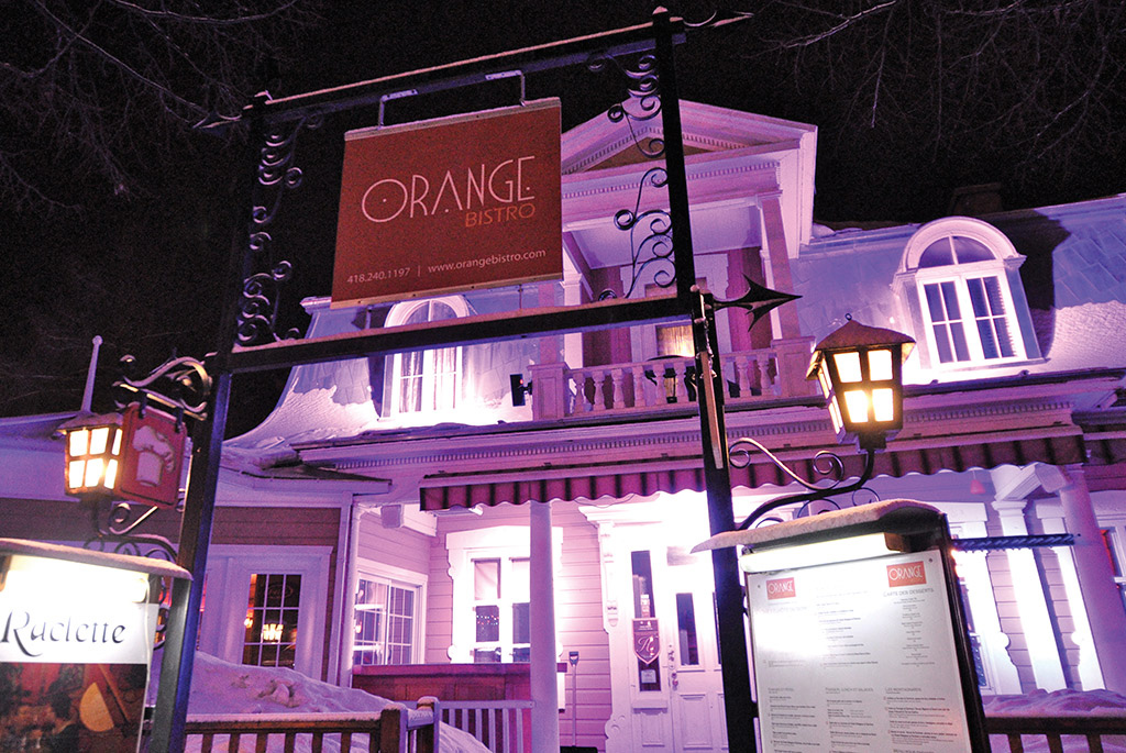 Orange Bistro Restaurant Baie St Paul