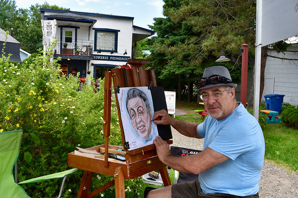 Caricaturiste Denis Vezina Baie Saint Paul Quebec