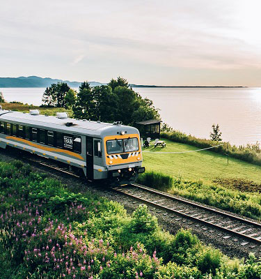 Train de Charlevoix Baie Saint Paul Quebec